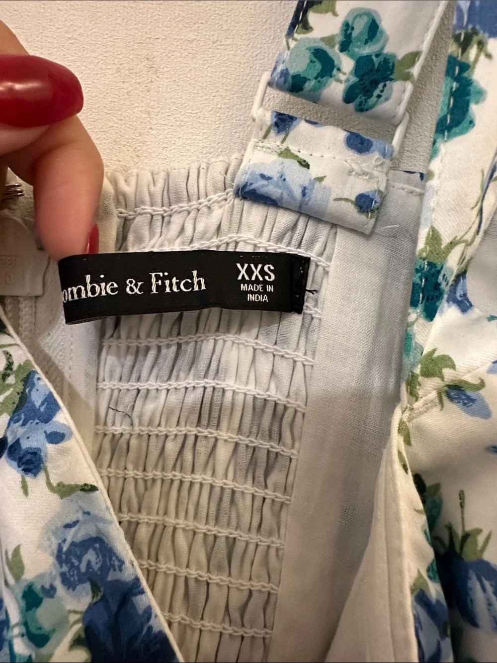 Abercrombie Floral Blue & Green Maxi Dress - Sundress